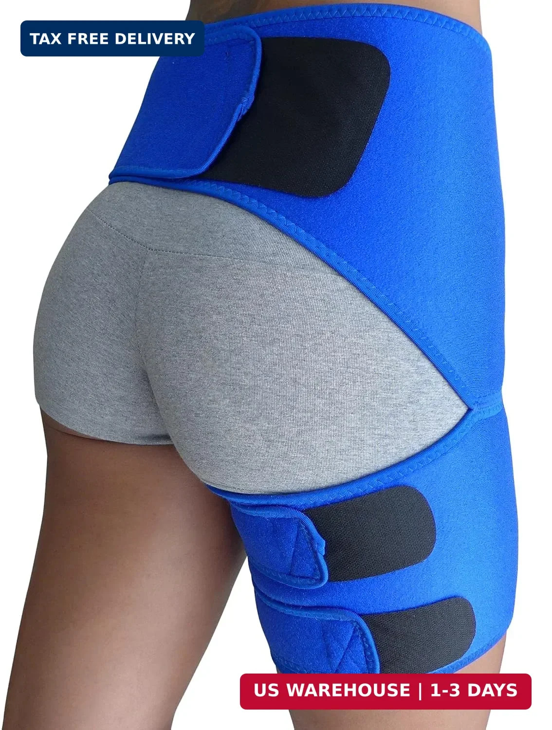 Hip Brace for Sciatica Pain Relief – Thigh, Hamstring, Groin, Pull Wrap – Compre