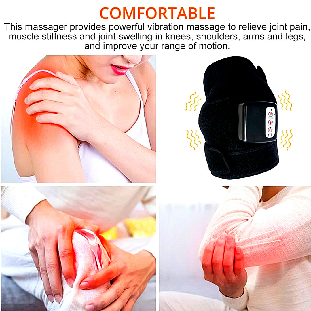 3 en 1 Masajeador de Rodilla con Calefaccion Electrica Soporte Para el Dolor USA