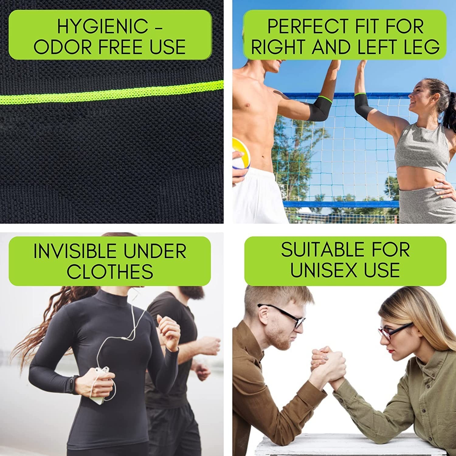 Breathable Elbow Compression Sleeve for Tendonitis & Arthritis – Medium Size
