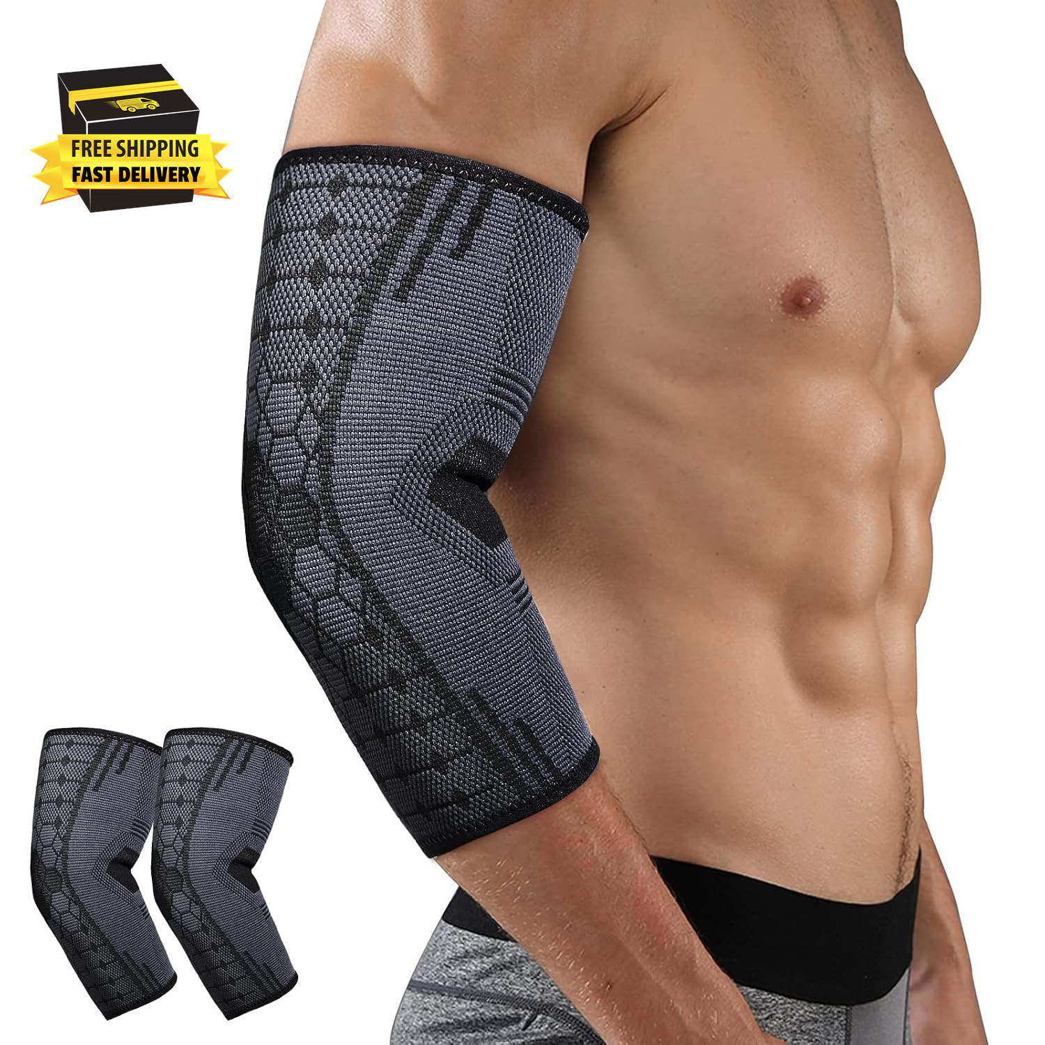 Elbow Compression Sleeve, Elbow Brace Elbow Sleeve Elbow Support Elbow Pads, Ten