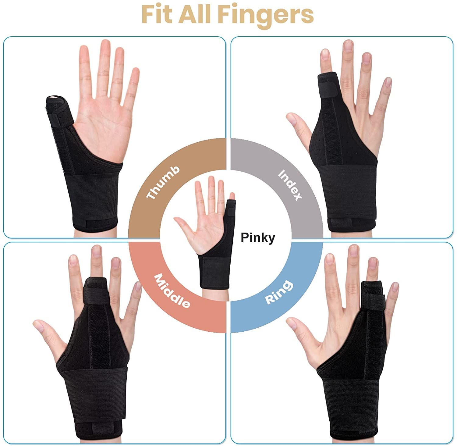 EDNYZAKRN Trigger Finger Splint Pinky Finger Splints for Broken Fingers Littl…