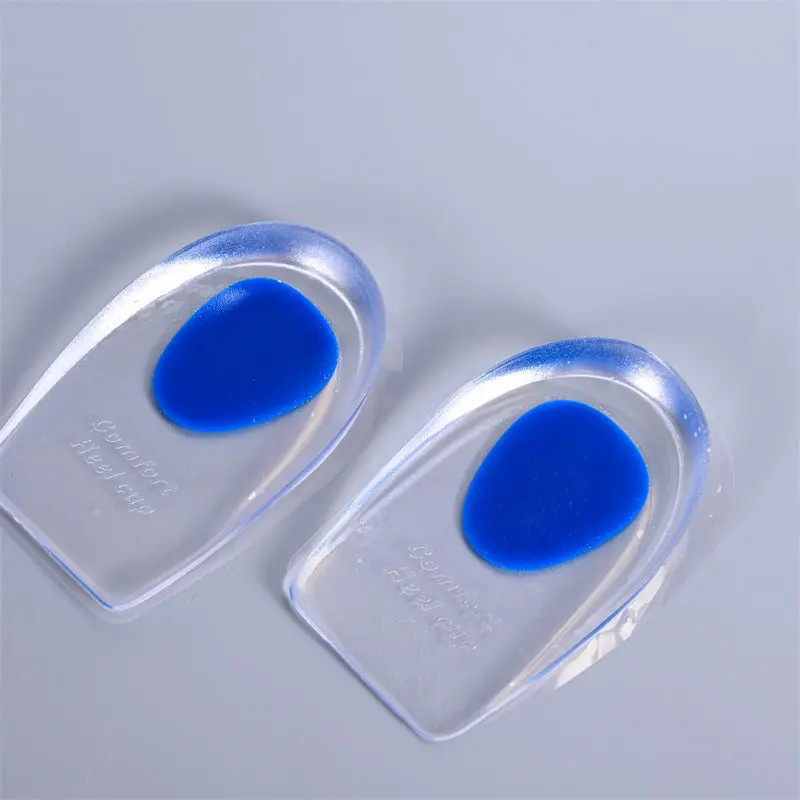 Silicone Sport Shock Absorption Half Size U-Shaped Footbed Heel Pad PU Comfortab