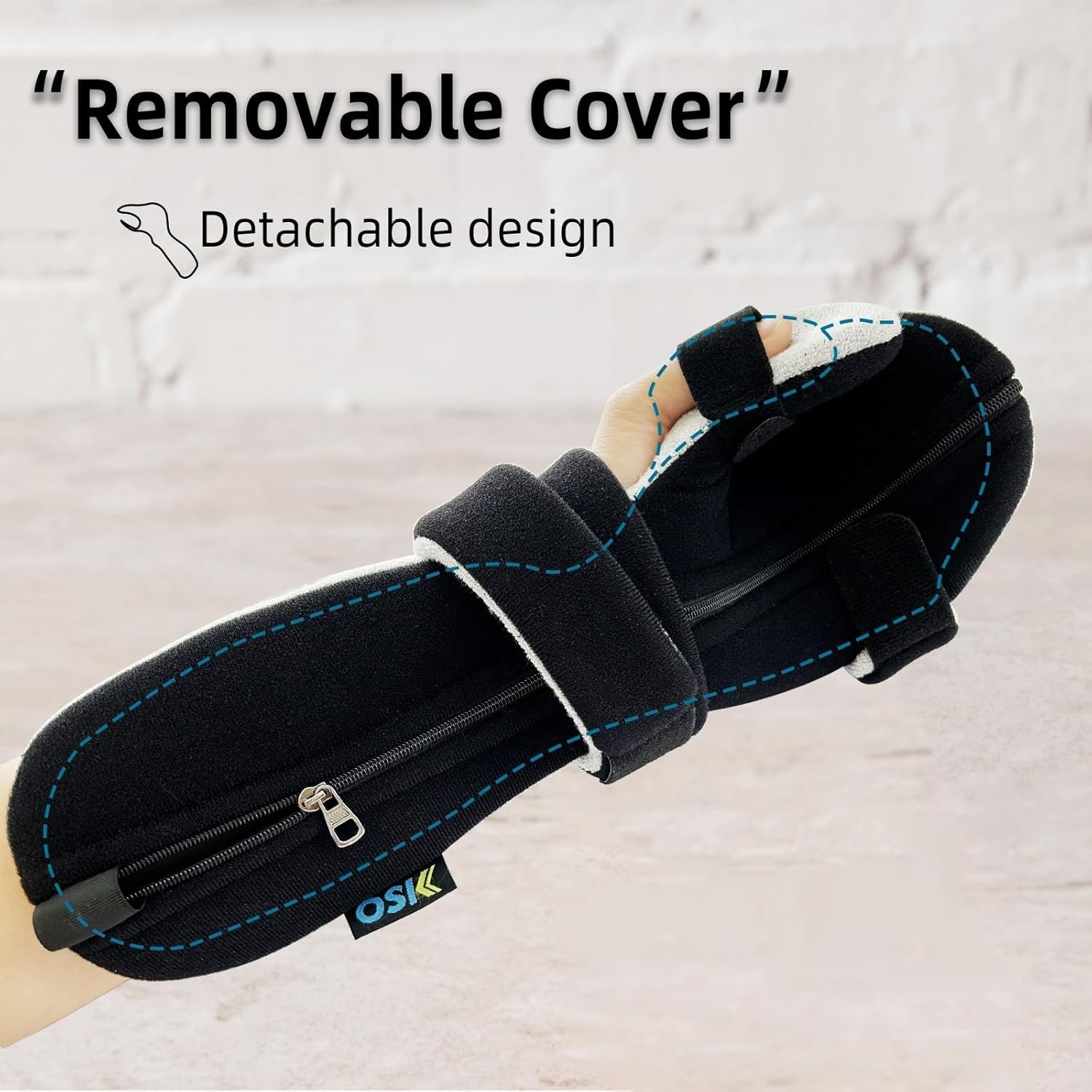 Soft Functional Resting Hand Splint with Finger Separator,Stroke Hand Brace B…