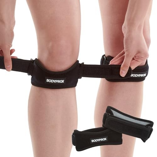 Knee Strap 2 Pack for Pain Relief – Support Brace for Hiking, Soccer, Basketball