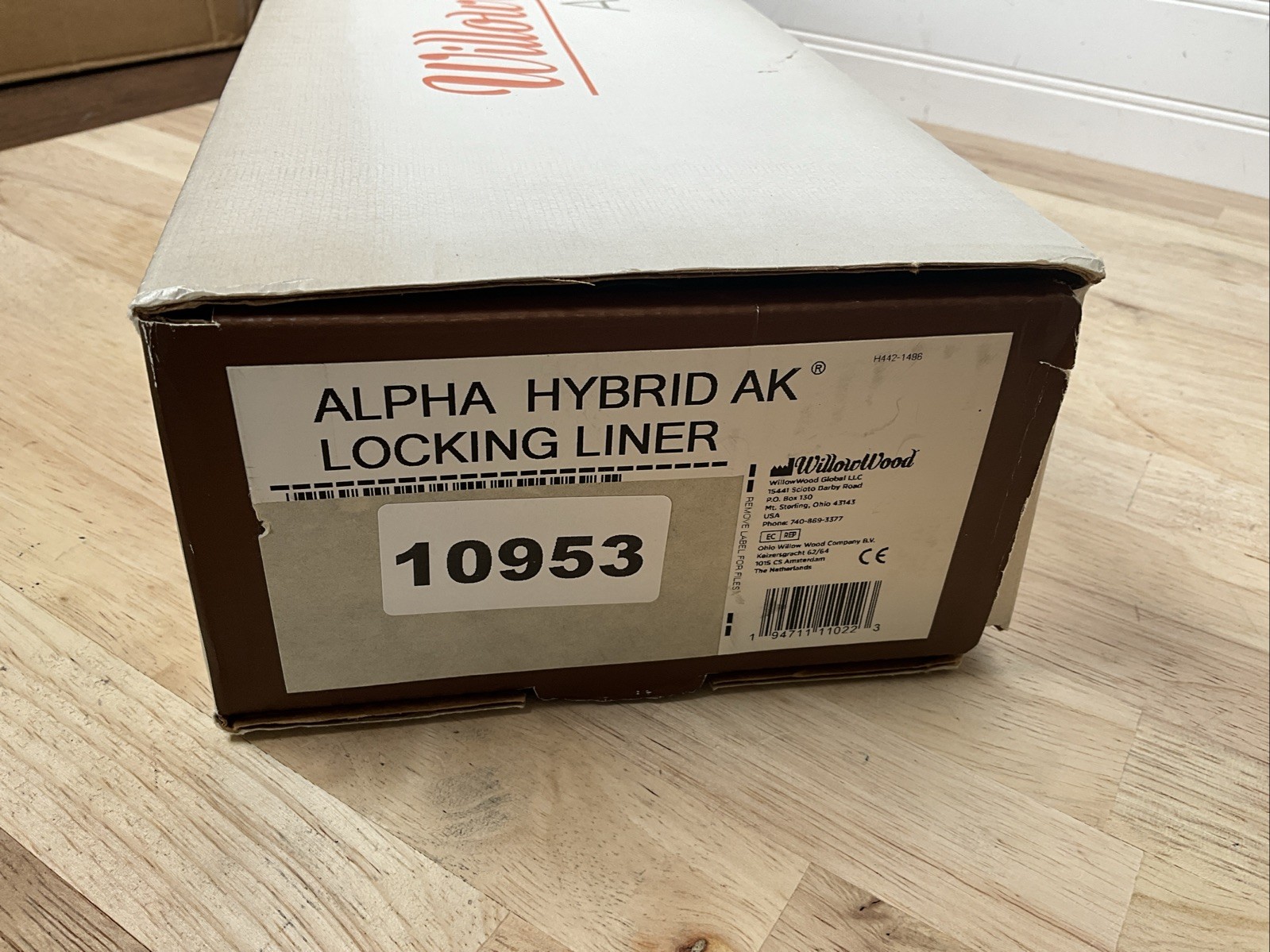 WillowWood Alpha Hybrid Gel Prosthetic Liner, Size Large, Gray IN BOX