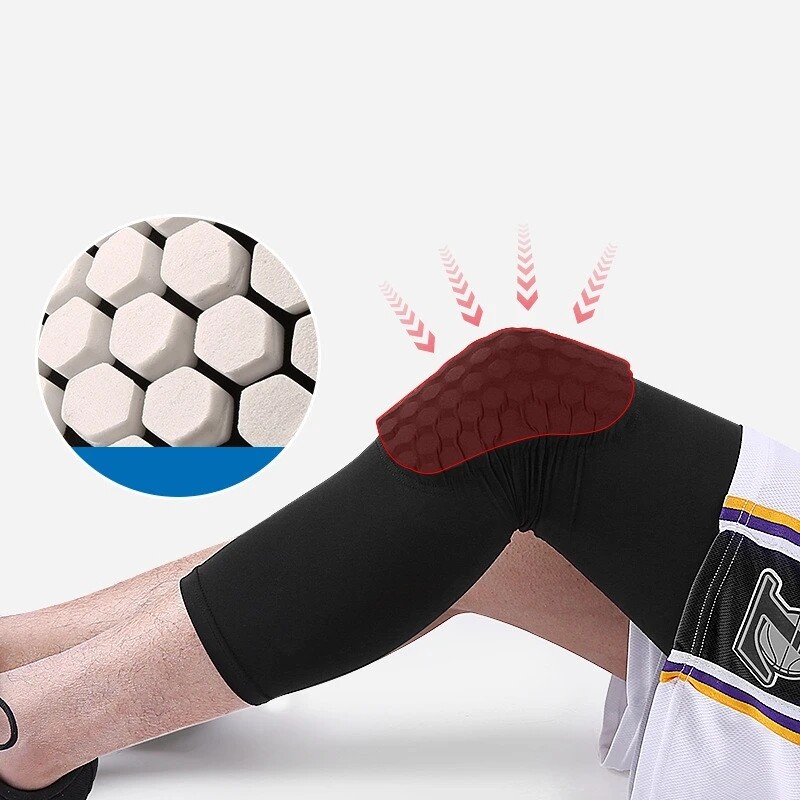 1x/2x Honeycomb Knee Pads Sport Knee Support Protector Brace Compression Sleeves