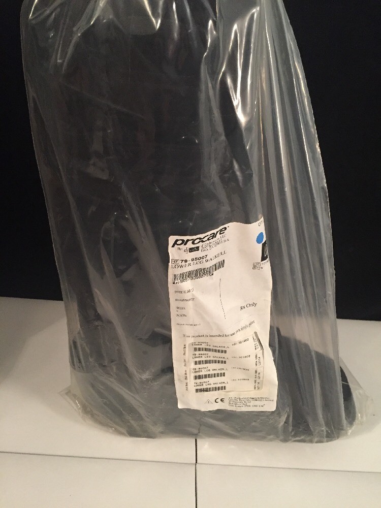 BRAND NEW DJ ORTHOPEDICS PROCARE Lower Leg Walker Large Black Boot 79-95007