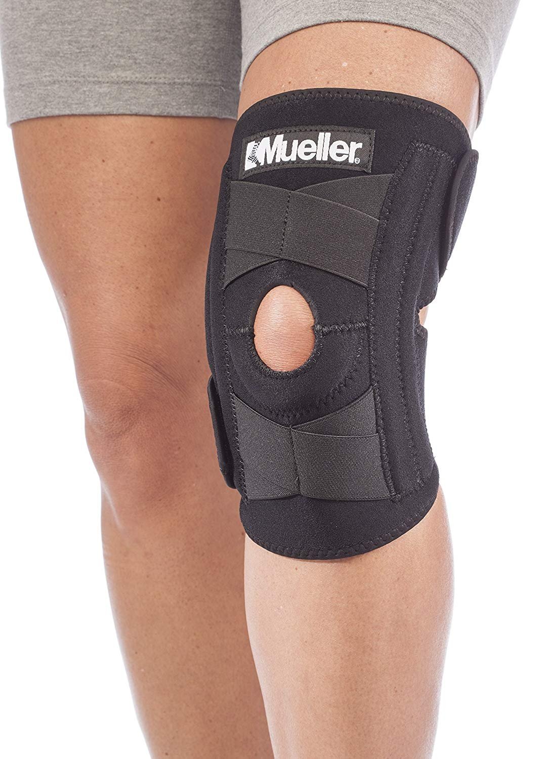 Mueller Sports 64631 Medicine Self Adjustable Support Knee Stabilizer Black 1 ct