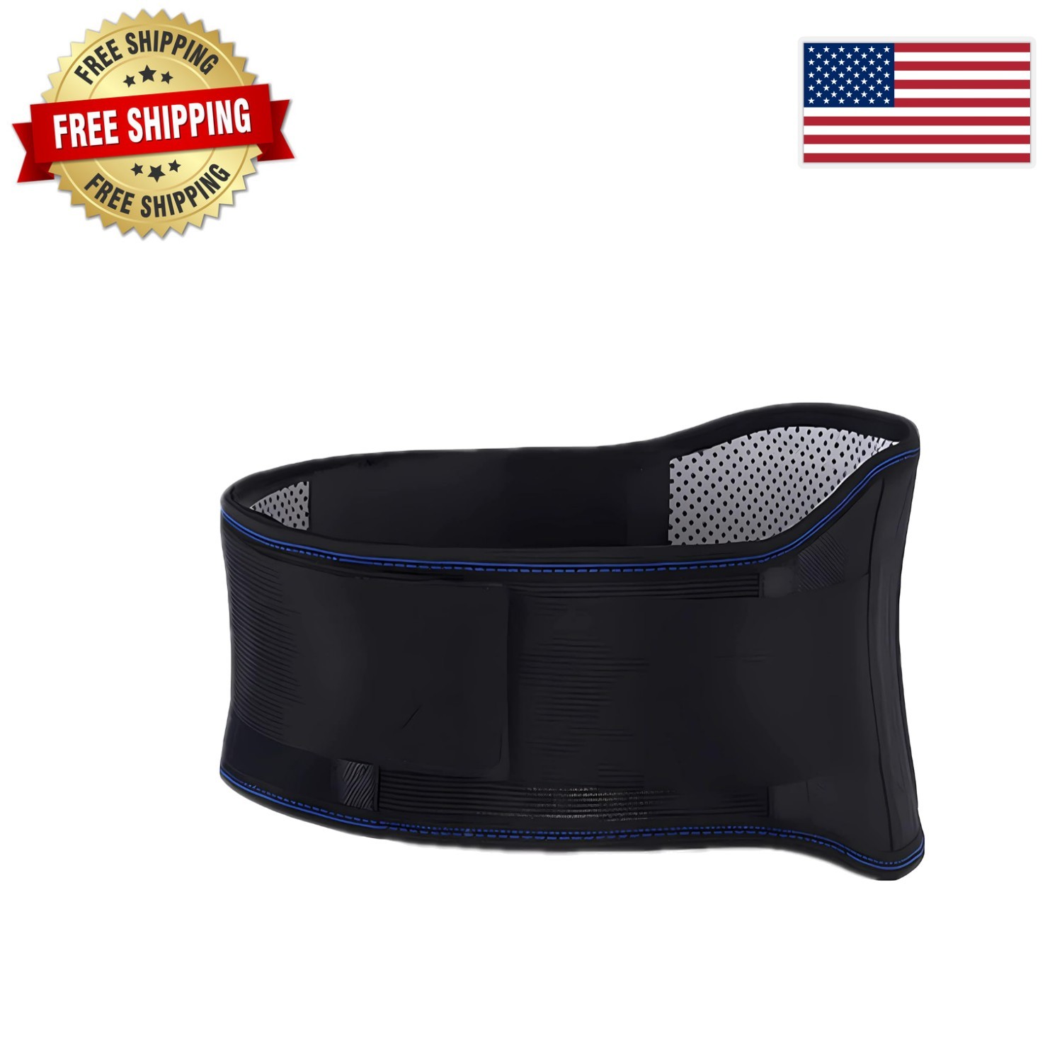 Self-Heating Magnetic Therapy Lumbar Brace – Adjustable XL Fit for Comfort