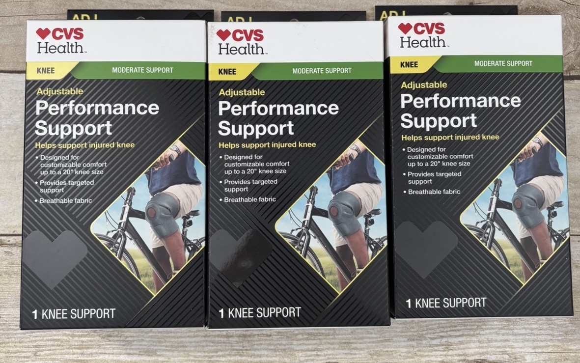 CVS Health Adjustable, Moderate Support, KNEE, Active Compression Support, 3