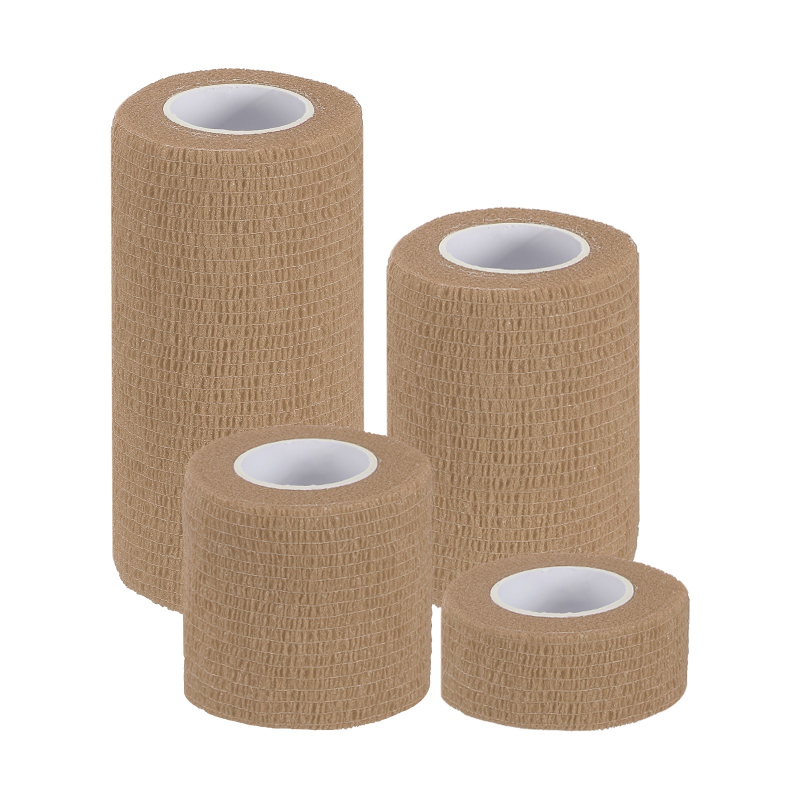 1″/2″/3″/4″ 4 Pcs 5 Yard Self Adhesive Bandage Wrap Self Tape Skin