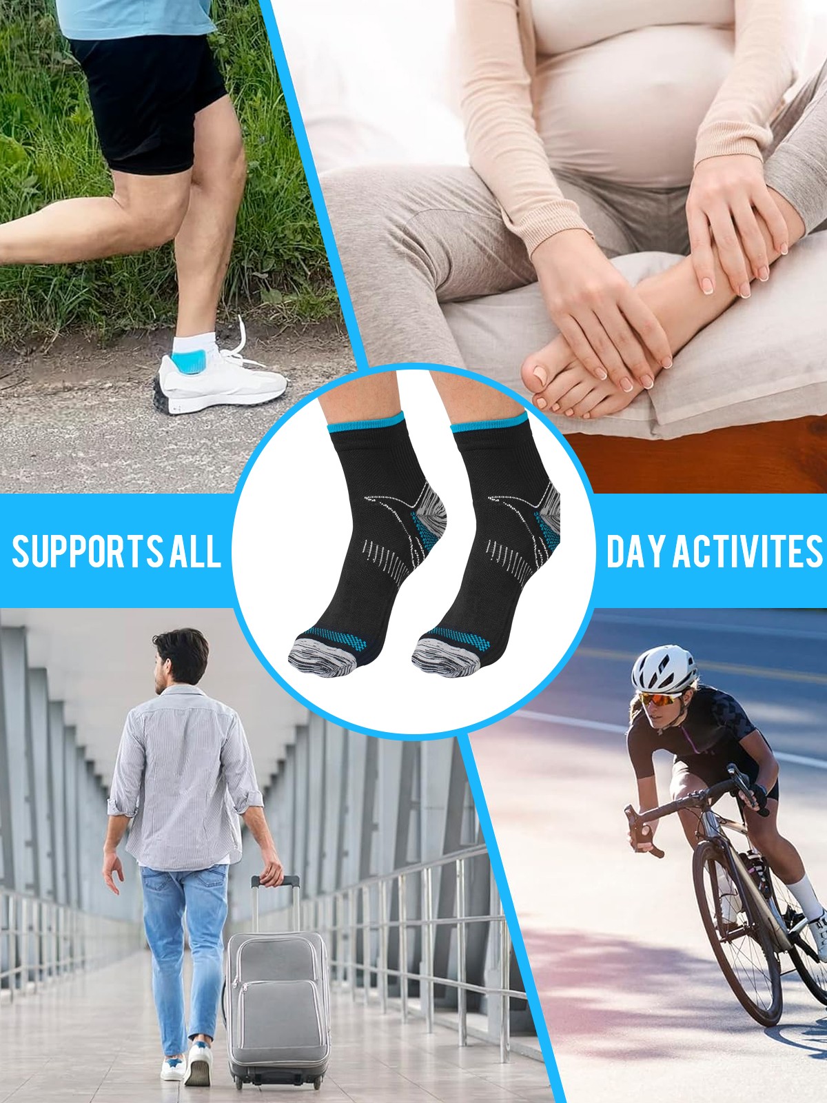 1PCS Orthotic Compression Socks -Plantar Fasciitis Arch Ankle Pain Relief Unisex
