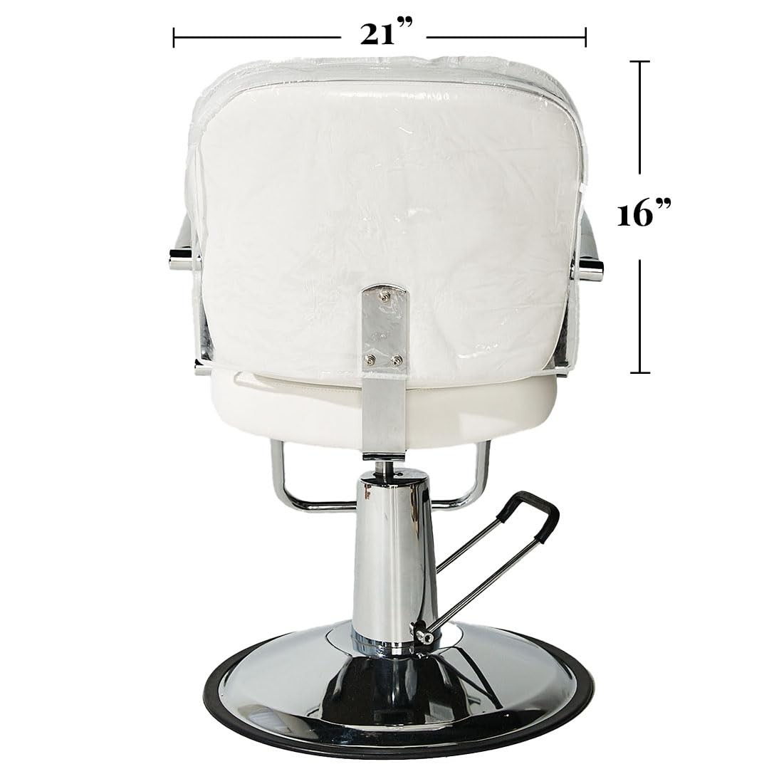 Betty Dain Salon Chair Cover, Protects Spa/Salon 2 Pack, Clear