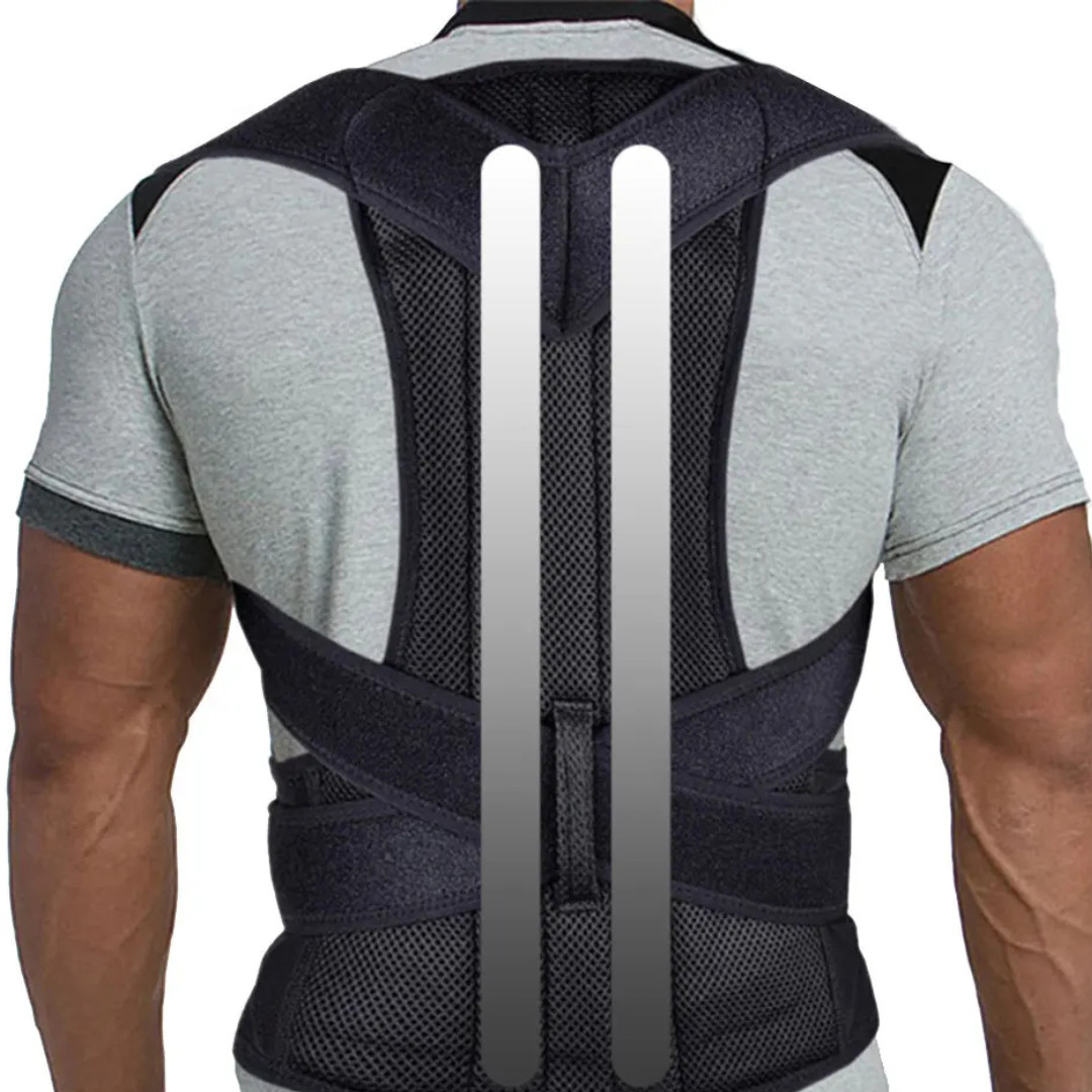 Adjustable Posture Corrector Low Back Support Shoulder Brace Belt for Men Women