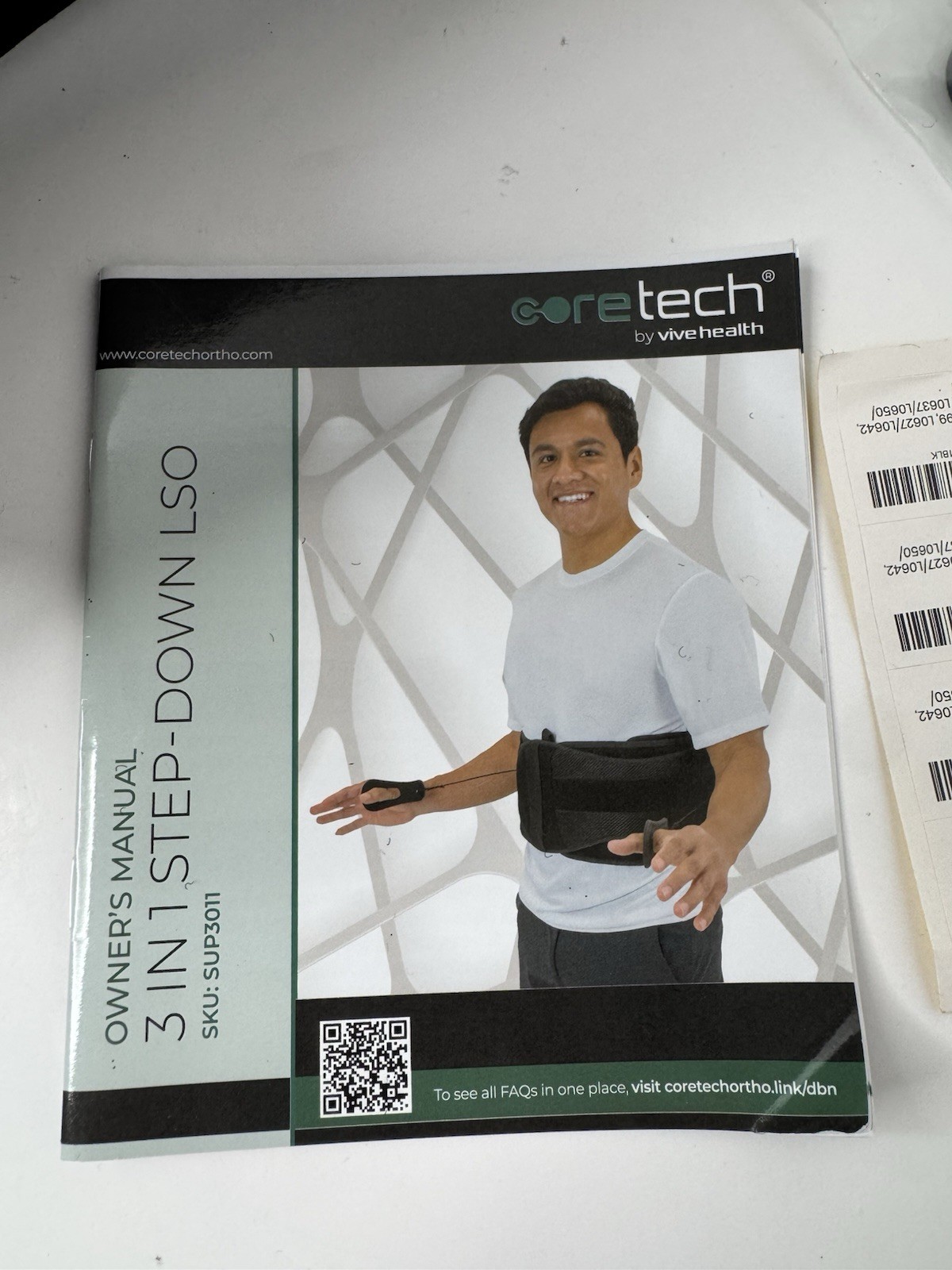 Coretech 3-in-1 Back Brace Lumbar Support Posture Corrector Black S-4XL