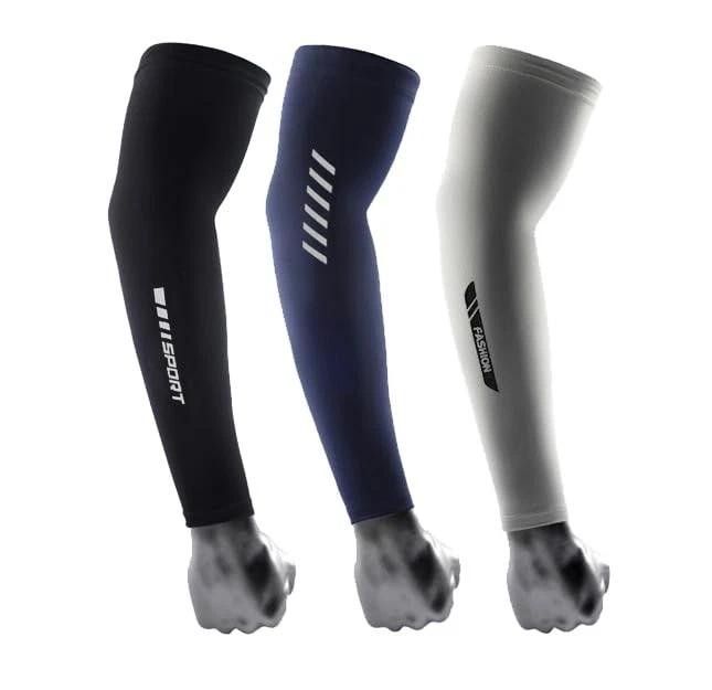 3 Pairs Uv Sun Protection Arm Sleeves for Men Women – Compression Sun Sleeves…