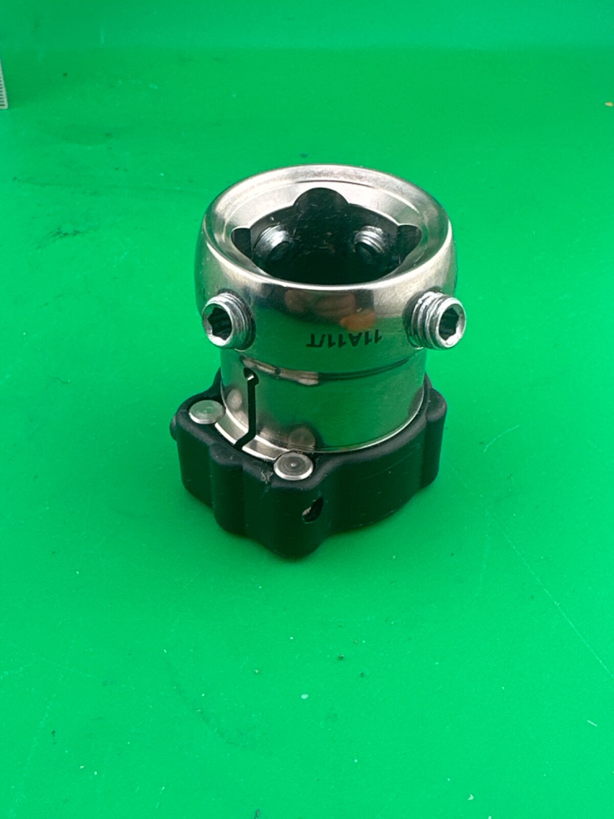 Prosthetic component Adapter part. Streifeneder 30mm diameter tube clamp
