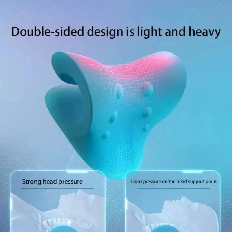 Neck Cloud Cervical Neck Stretcher Pillow Traction Device Pain Relief Massage