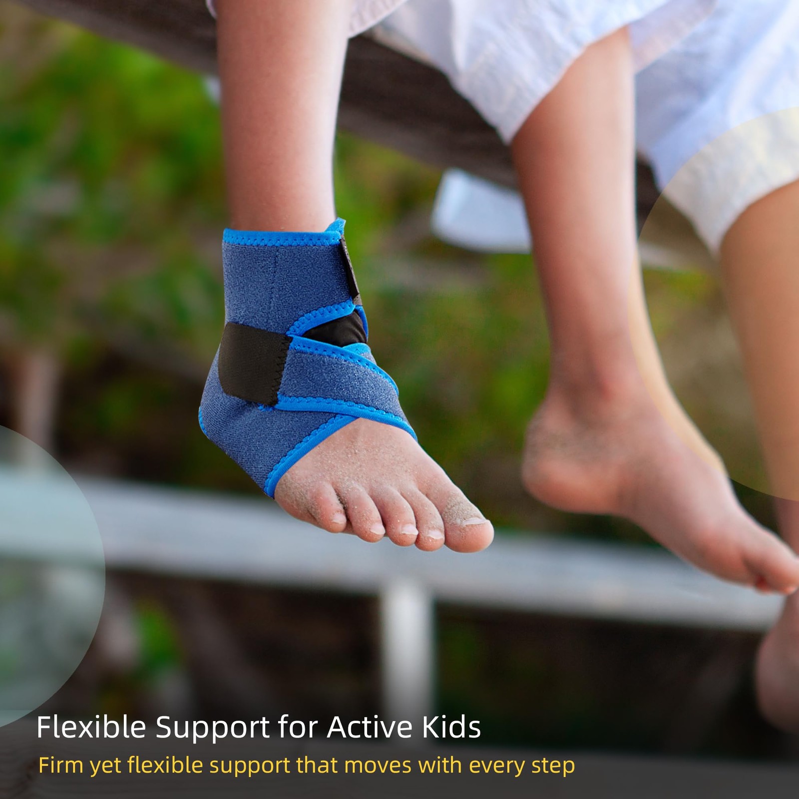 Kids Ankle Brace – Youth Sports Support for Boys & Girls Adjustable Foot Stab…