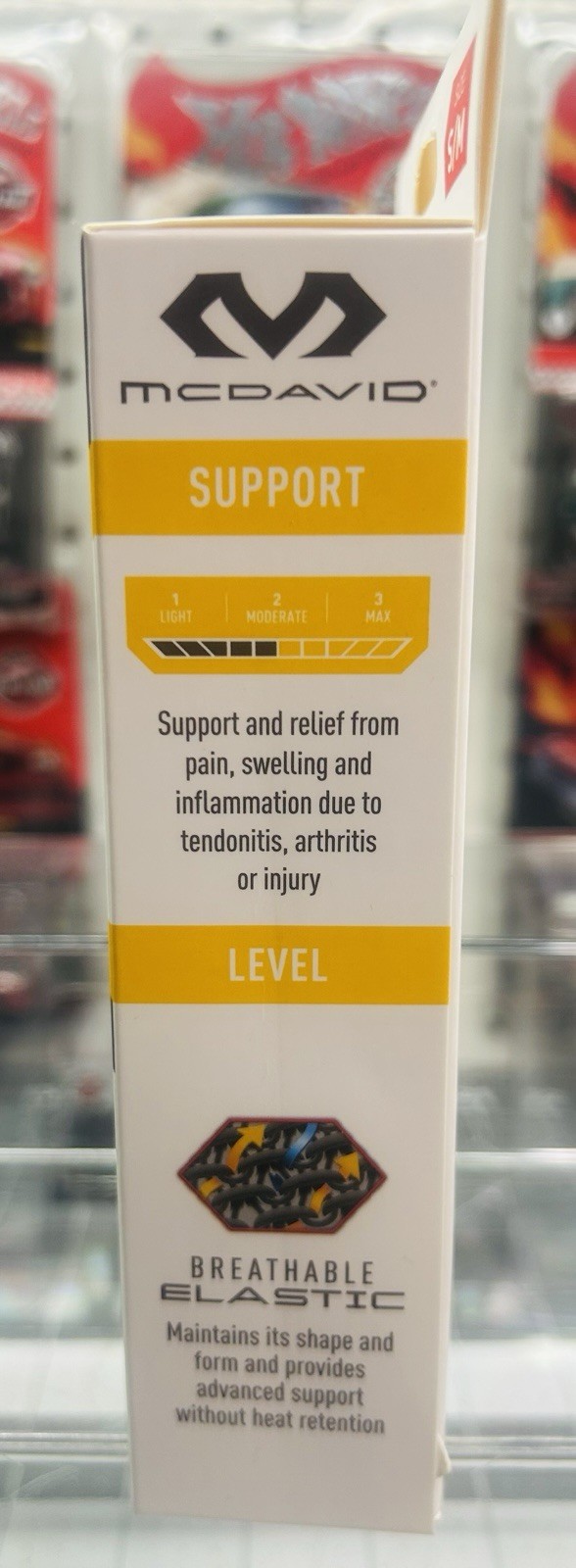 MCDAVID ANKLE COMPRESSION KNIT SLEEVE W/ GEL BUTRESSES, SMALL/MEDIUM – Gray NEW