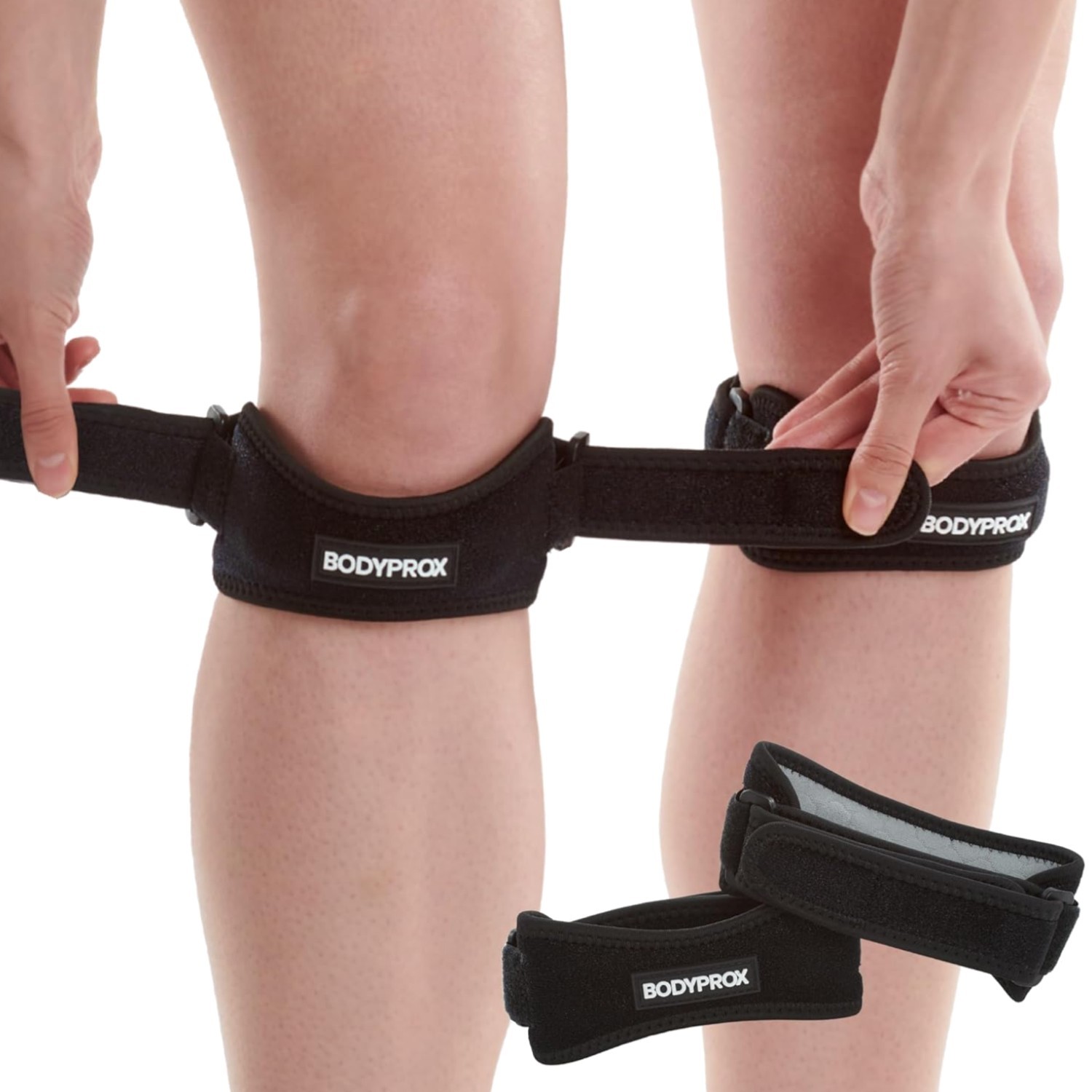Patella Tendon Knee Strap 2 Pack, Knee Pain Relief Support Brace Hiking, Socc…