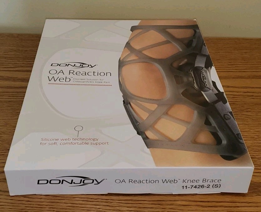 DonJoy OA Reaction Web Knee Brace Size Small-Medial Right/Lateral Left 11-7426-2