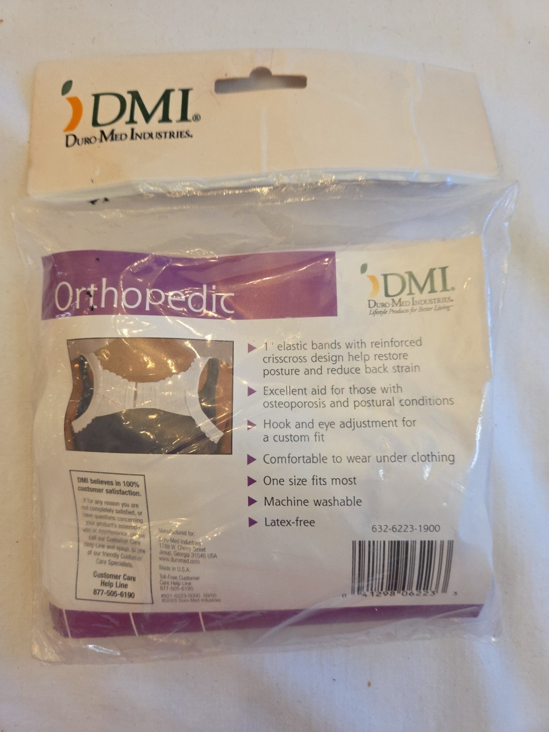 DMI Duro Med Industries Posture Perfect New! SEALED Package One Size Fits Most
