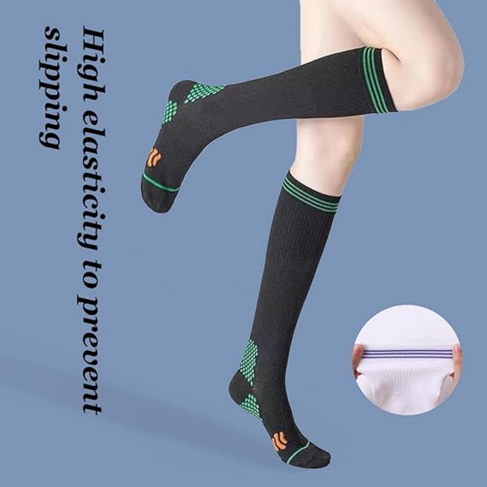 Nylon Compression Running Cushioned Sock & Sport Breathable Socks for Men Women