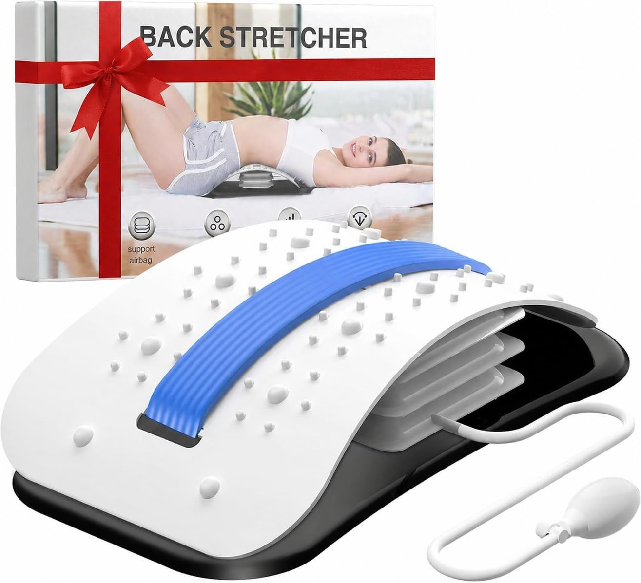 Back Stretcher for Lower Back Pain Relief,Adjustable Inversion Lumbar Traction D