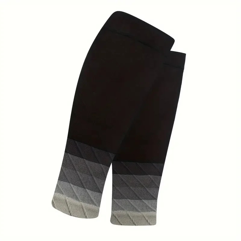 1 Pair Compression Calf Sleeves Breathable Nylon Blend Supportive Design for Run