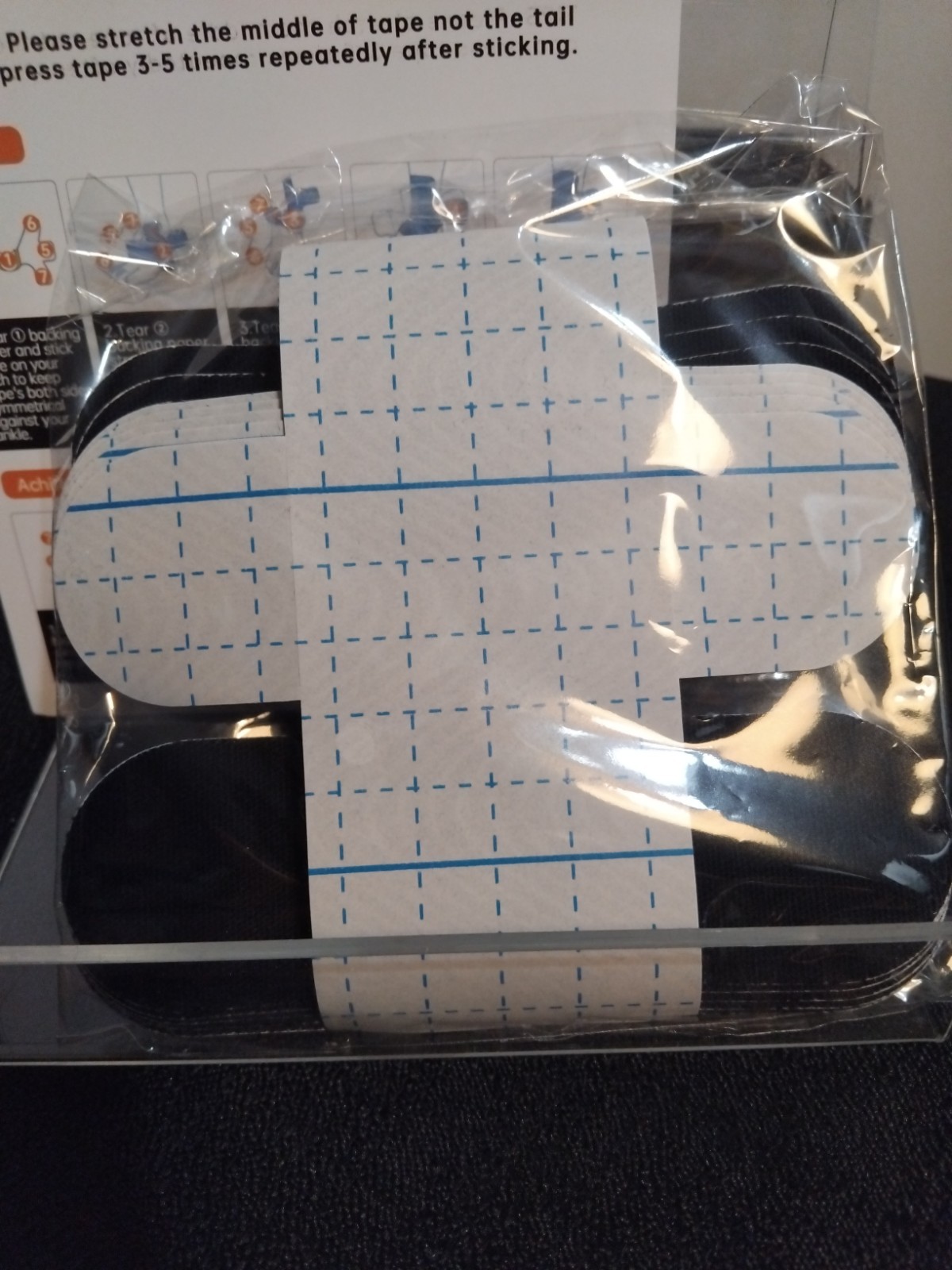 Pre-Cut Kinesiology Tape Different Body Parts Leaden New Sealed Box