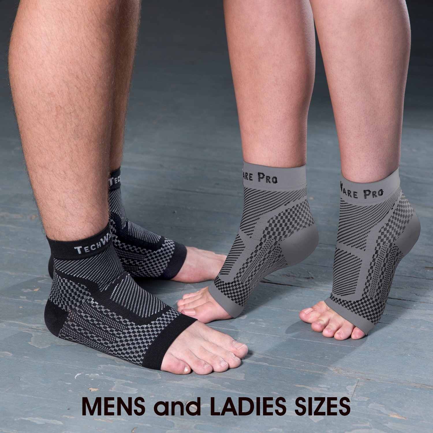 TechWare Pro Ankle Brace Compression Sleeve – Relieves Achilles Tendonitis, Join