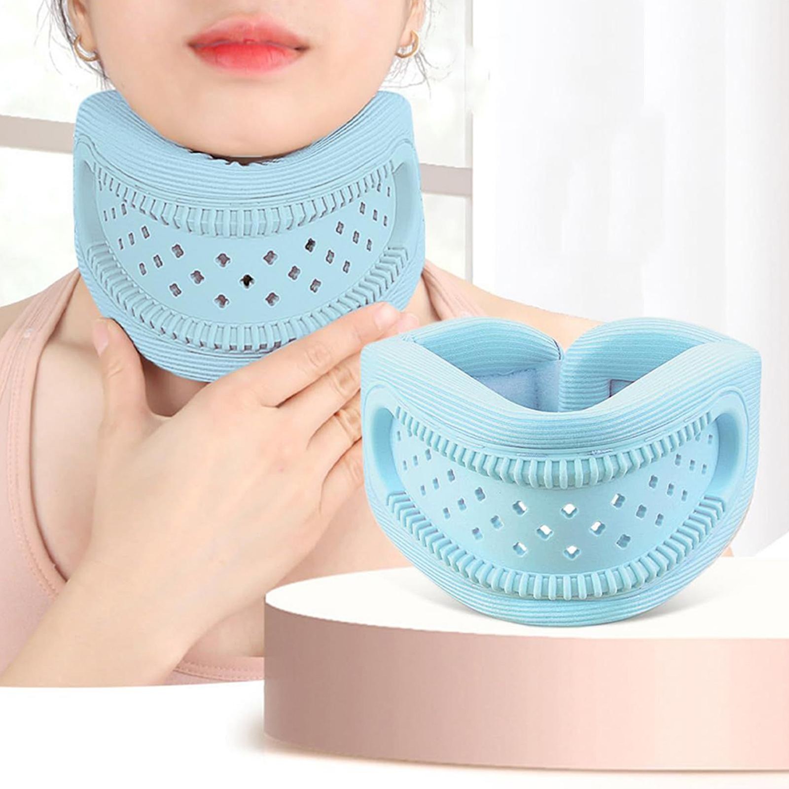 Neck Brace Adjustable Flexible Cervical Collar For Outdoor For Office For Home