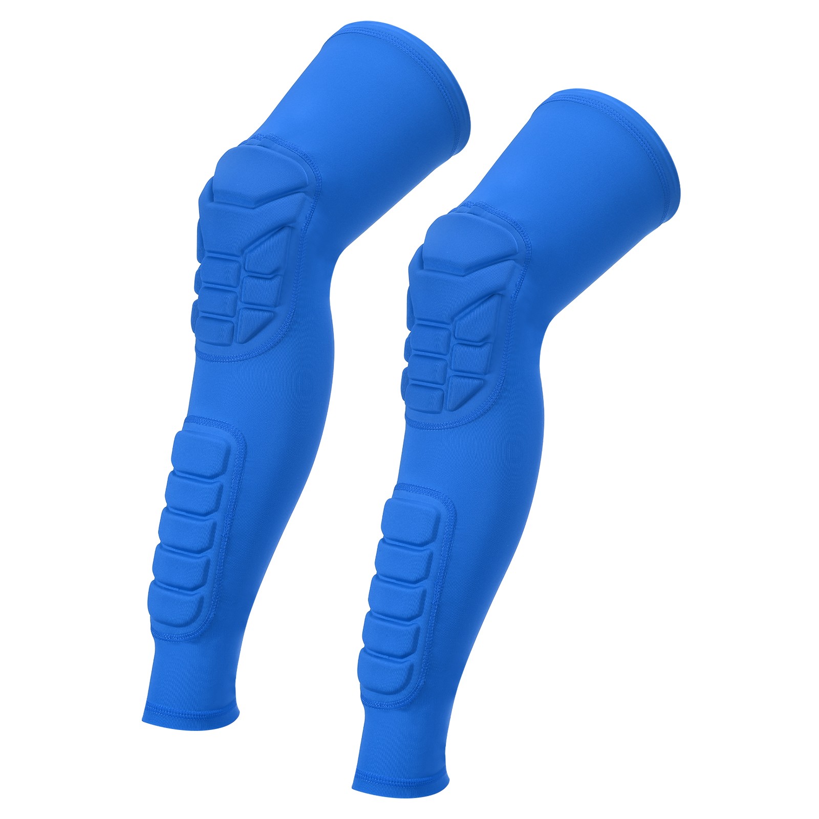2 Pcs Knee Calf Pads Knee Braces Knee Guards Compression Leg Sleeve Blue XL