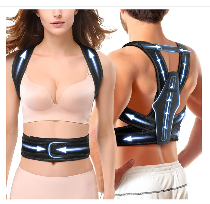 FILLOVE Posture Corrector for Women and Men with Magnetic Therapy Back Support,