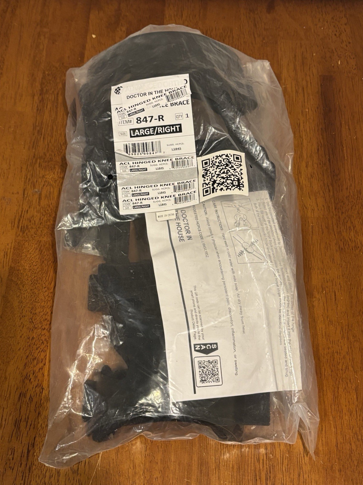 Advanced Ortho Hinged ROM Sports Knee Brace for ACL Large/Right – 847-R