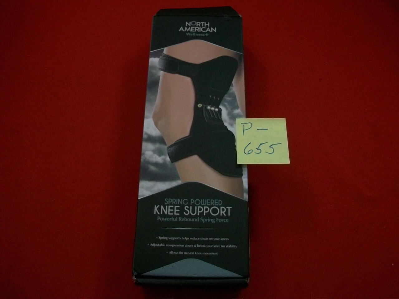 BRAND NEW NORTH AMERICAN WELLNESS KNEE SUPPORT REBOUND SPRING POWERED # JB8431