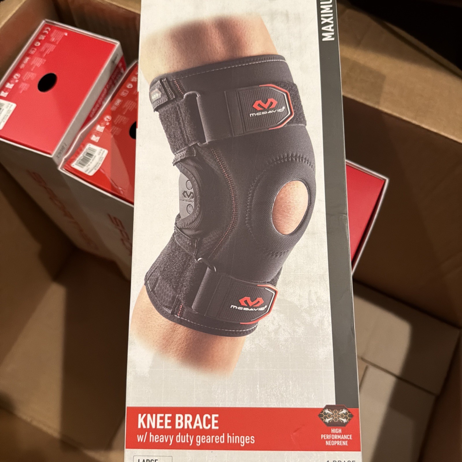 Mcdavid Level 3 Knee Brace w/heavy duty geared hinges size Large 15-16