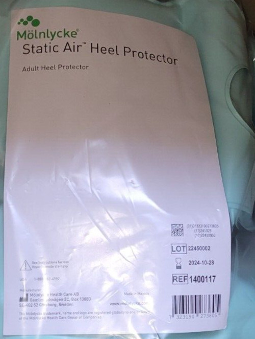 Molnlycke Static Air Heel Protector Adult 1400117 22450002 EXP 2024/10