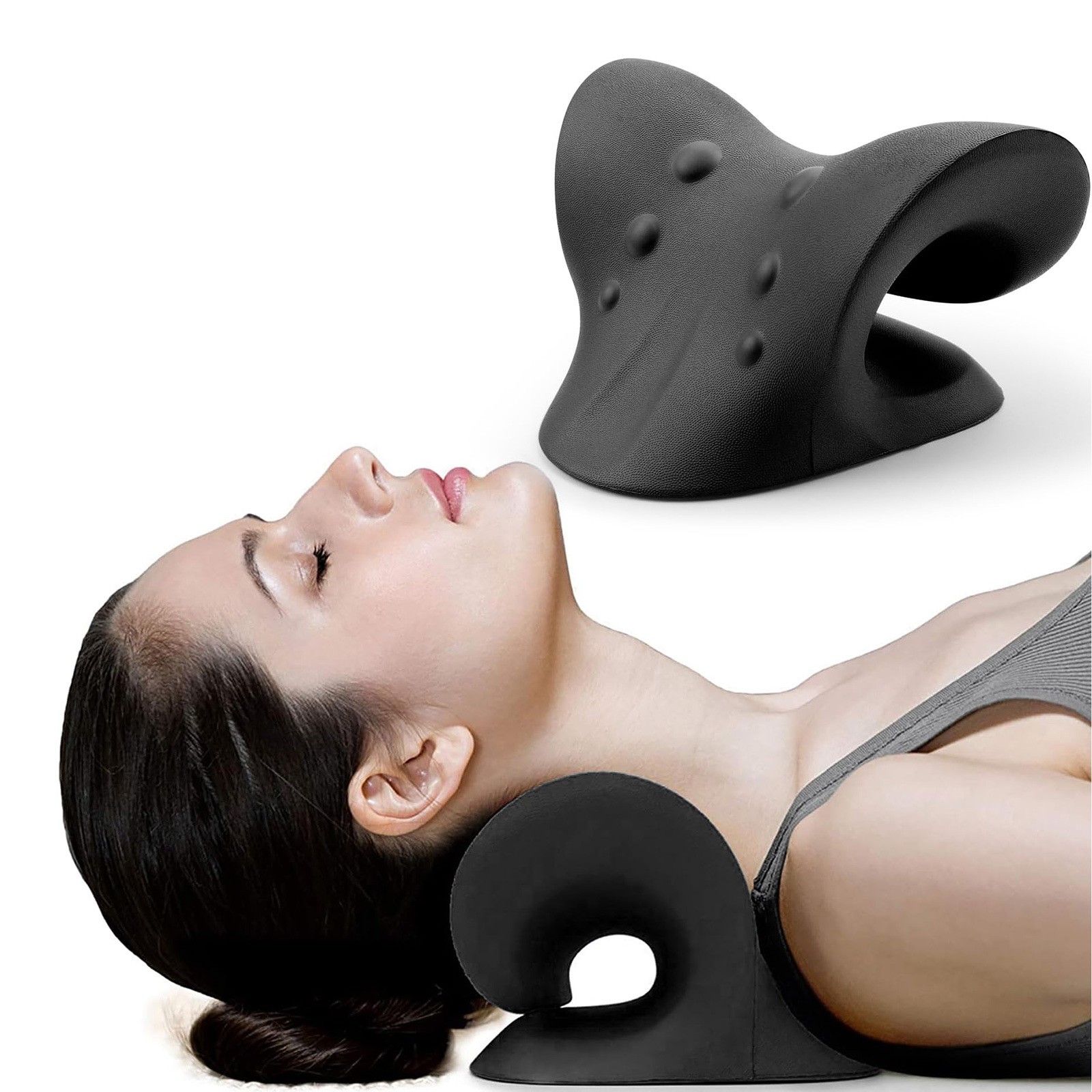RestCloud Neck and Shoulder Relaxer, Cervical Traction Device for Spine TMJ Pain