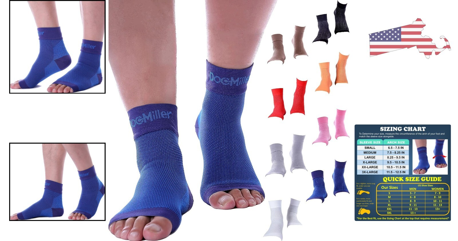 Supportive Ankle Brace – Plantar Fasciitis – Achilles Tendonitis – Medium