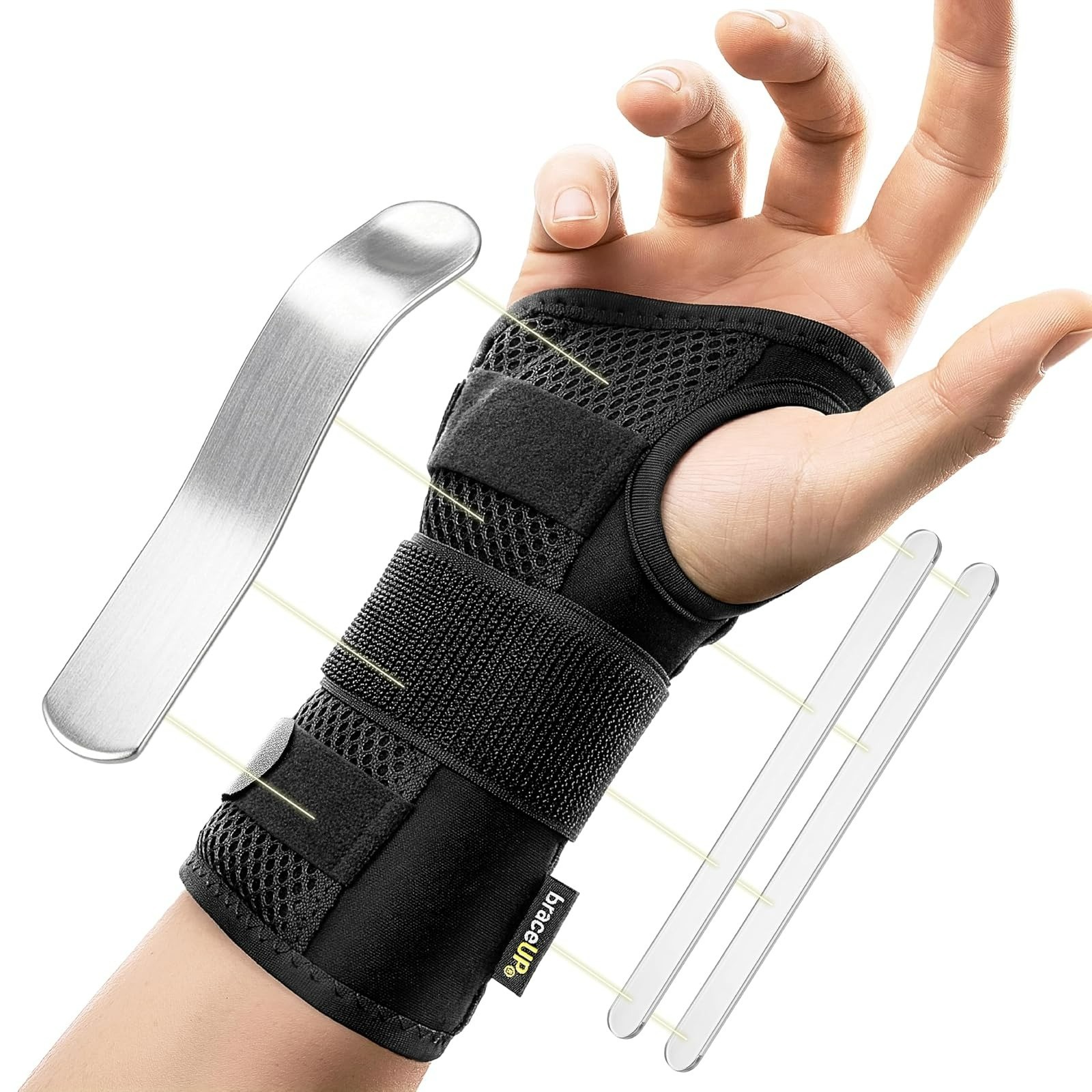 BraceUP Carpal Tunnel Wrist Brace – Pain Relief Support for Wrists