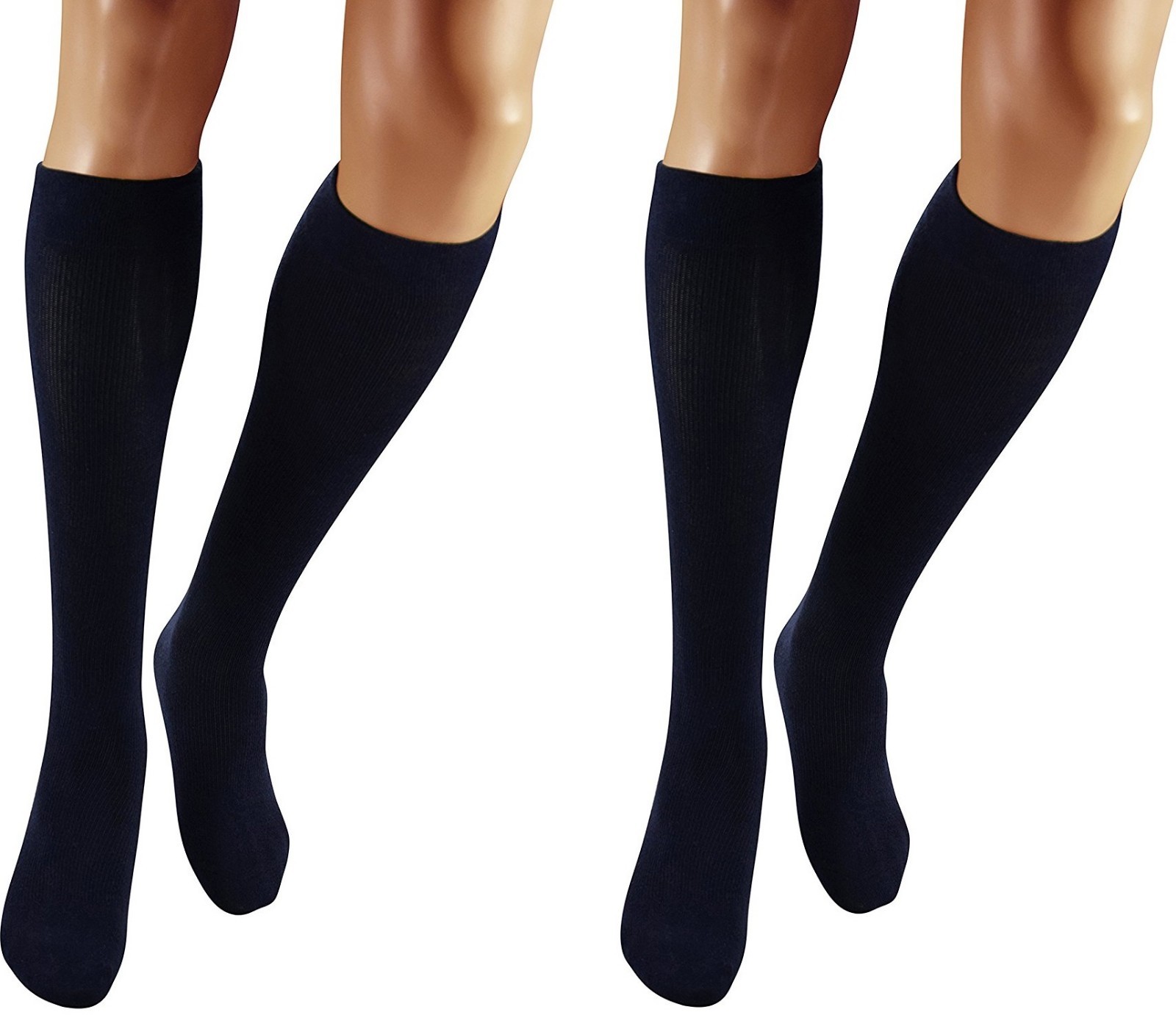 Best Graduated Compression Sock Support Stocking 15-20 mmHg for Men Women Blk