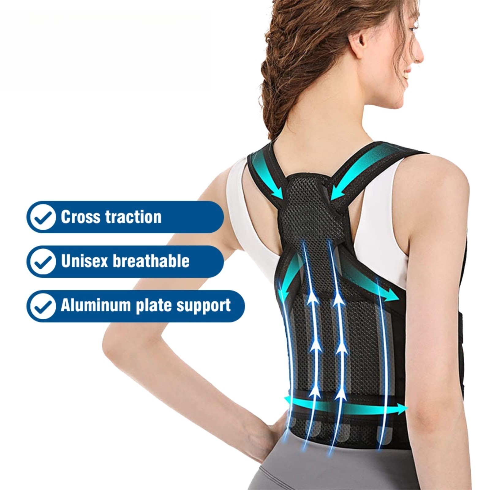 Unisex Adjustable Back Waist Support Brace Sports Fitness Strap