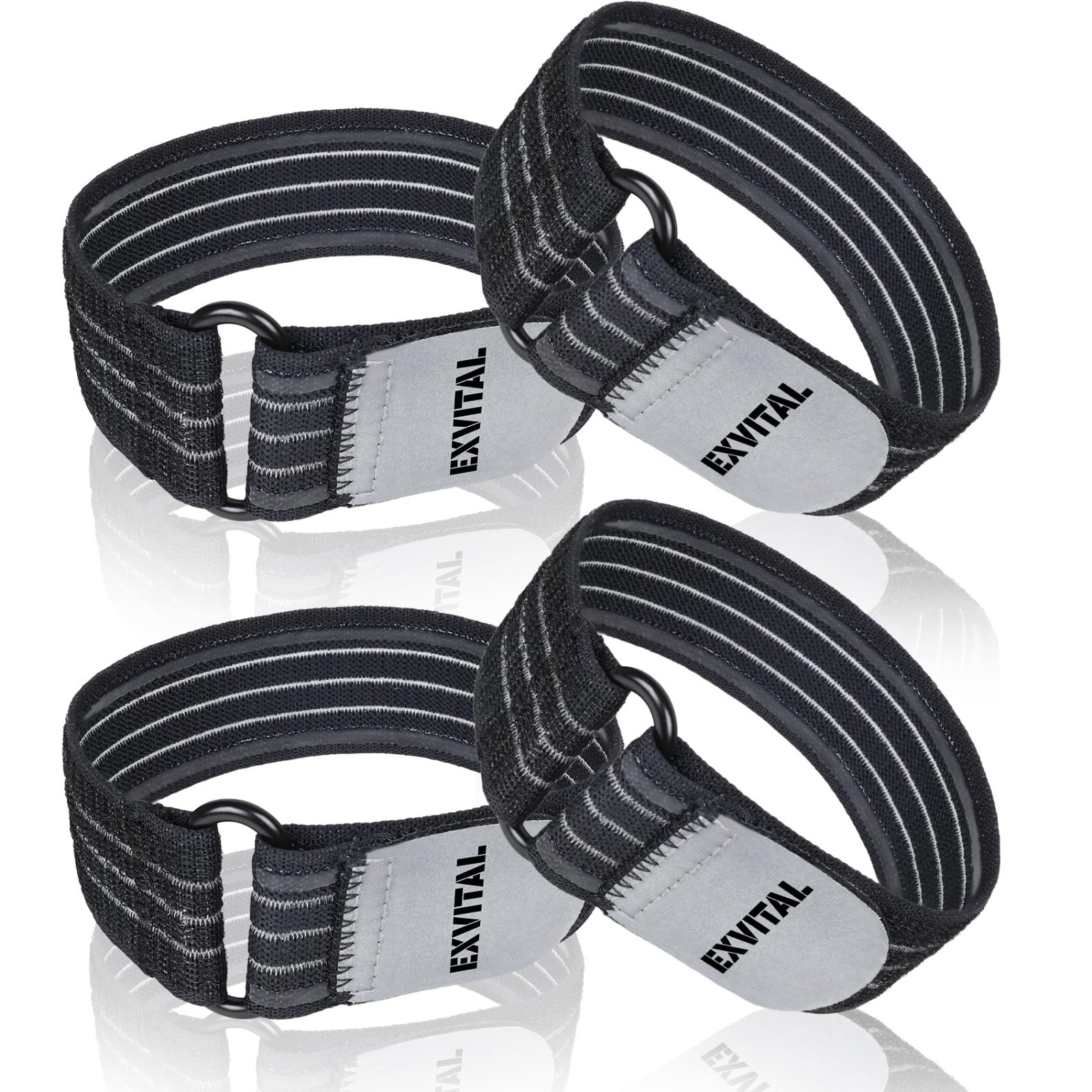 Adjustable Elastic Ankle Straps for Cowboy Boots – High Visibility Reflective Ba