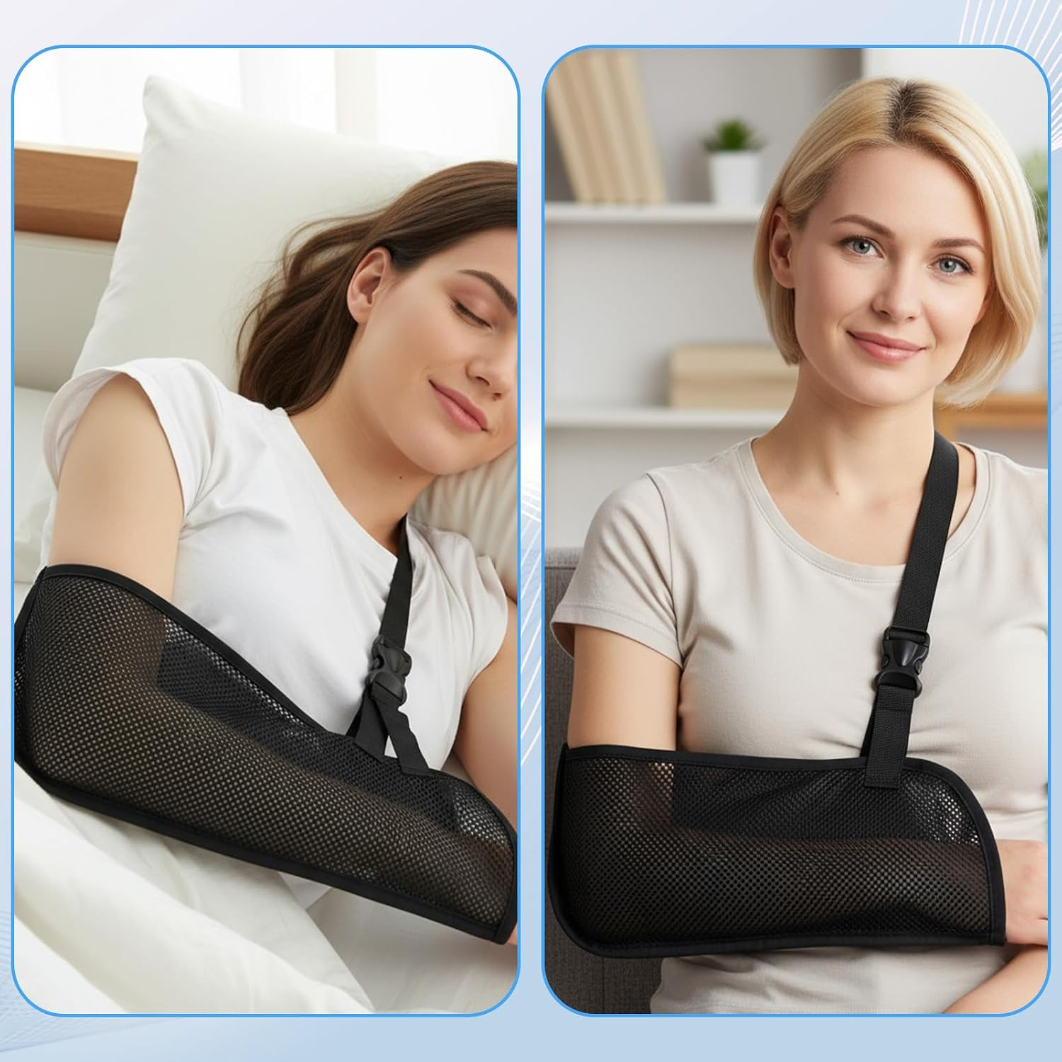 Mesh Arm Shoulder Sling,Medical Shoulder Immobilizer Arms Brace,Black | for S…