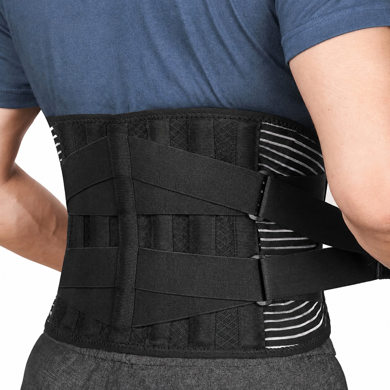 Adjustable Lower Back Brace Lumbar Support Waist Belt For Men Women Pain Relief