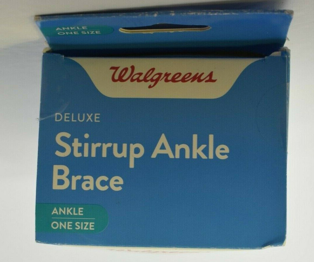 Walgreens Adjustable Stirrup Ankle Brace Hot or Cold Left or Right Foot One Size