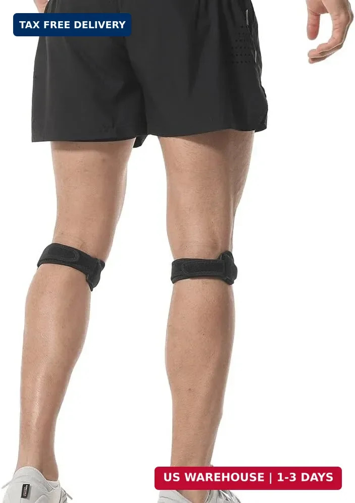 INOGIH 2 pcs Knee-Brace for Men Women Patella-Tendon-Knee-Support-Strap for Bask