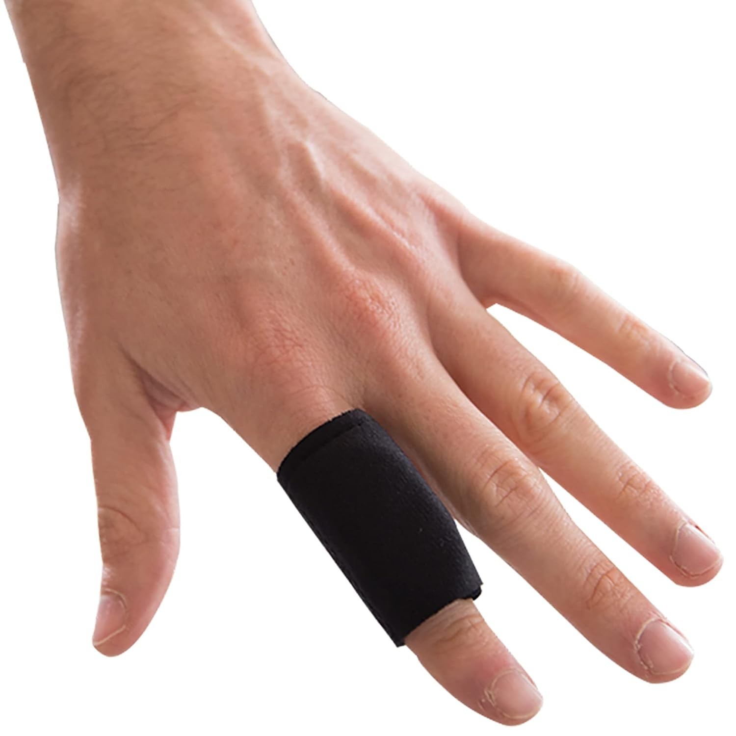 Supportive Finger Sleeve with Built-in Ice Pack for Strained or Sprained Fingers